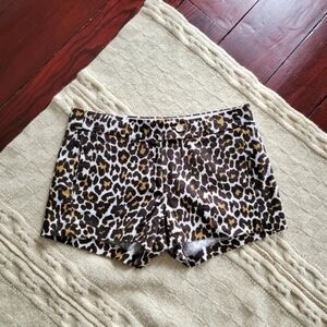 J. Crew Animal Print Chino Shorts size 2